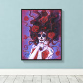 Destiny Day of the Dead poster van Renee Canvas Afdruk (Insitu (Houten vloer))