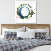 Destiny in Zen, Enso Canvas Afdruk (Insitu (Slaapkamer))