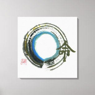 Destiny in Zen, Enso Canvas Afdruk