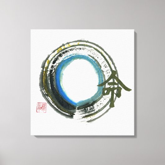 Destiny in Zen, Enso Canvas Afdruk (Voorkant)