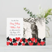 Destiny Las Vegas Bruiloft Save the Date Kaart (Staand voorkant)