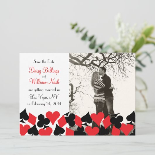 Destiny Las Vegas Mariage Enregistrer la carte Dat (Debout devant)