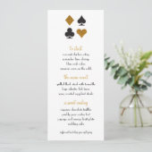 Destiny Las Vegas Mariage Menu Faux Gold Parties s (Debout devant)