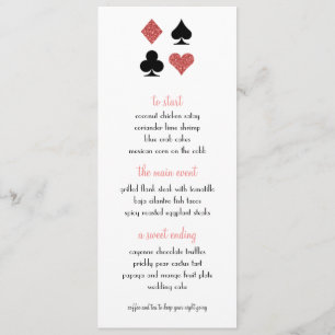 Destiny Las Vegas Mariage Menu Rose Gold Parties s