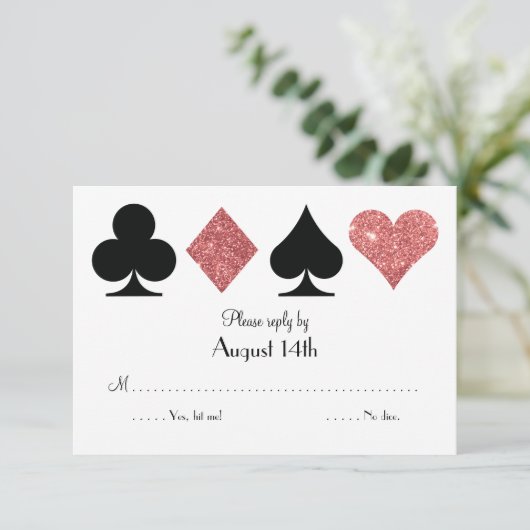 Destiny Las Vegas Mariage réponse rose or parties (Debout devant)