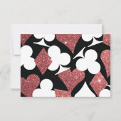 Destiny Las Vegas Mariage réponse rose or parties (Dos)