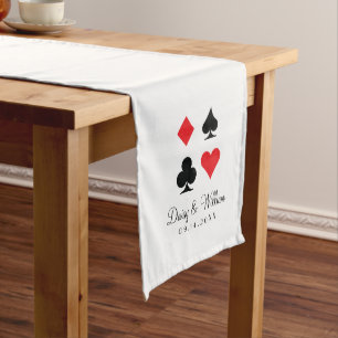 Destiny Las Vegas Red White Reception Table Runner Lange Tafelloper