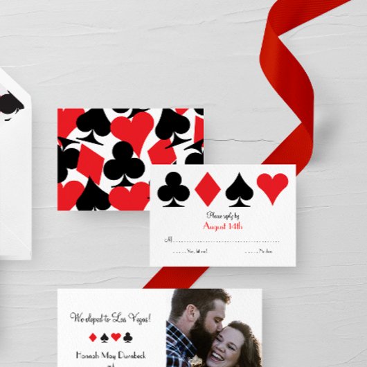 Destiny Las Vegas Wedding Carte de réponse RSVP