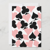 Destiny rose et noir Las Vegas Faire-part de maria (Dos)