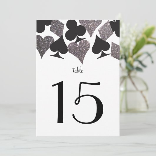 Destiny Vegas Mariage Réception Numéro de table Ca (Debout devant)