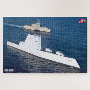DESTROYER MET GIDDELDE MISSIE - DDG-1000 (20x30 IN Legpuzzel