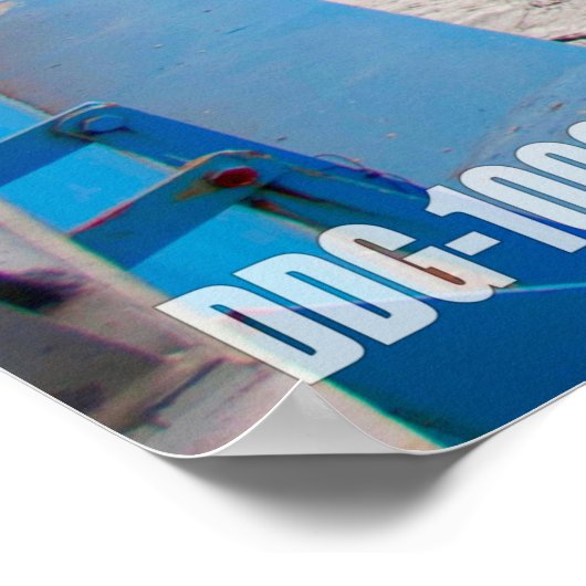 DESTROYER MET GIDDELDE MISSIE - DDG-1000 POSTER (Hoek)