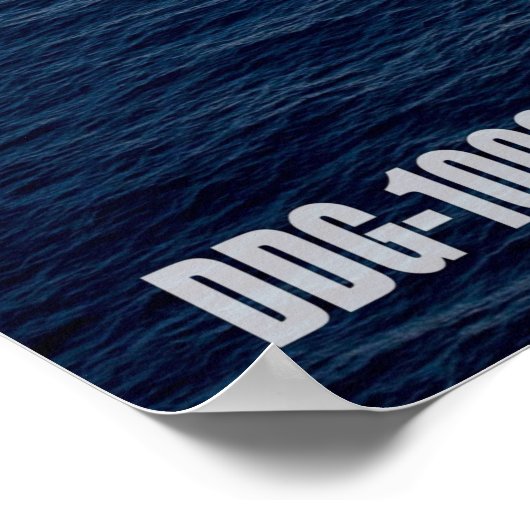 DESTROYER MET GIDDELDE MISSIE - DDG-1000 POSTER (Hoek)
