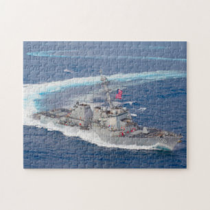 DESTROYER MET GIDDELDE MISSIE - DDG-110 (11x14 INC Legpuzzel