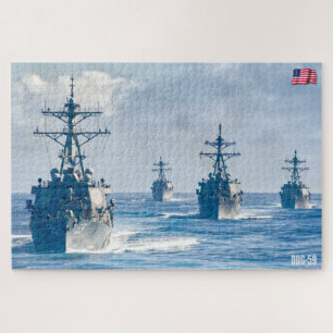 DESTROYER MET GIDDELDE MISSIE - DDG-59 (20x30 INCH Legpuzzel
