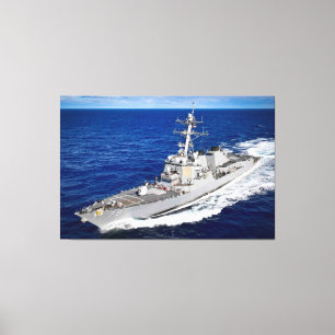 DESTROYER MET GIDDELDE MISSIE - DDG-79 40x60 Canvas Afdruk