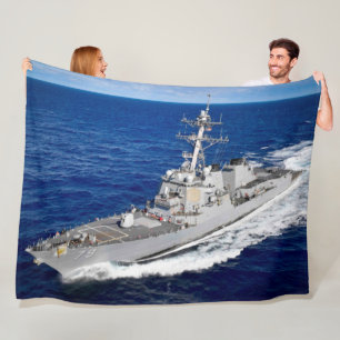 DESTROYER MET GIDDELDE MISSIE - DDG-79 FLEECE DEKEN