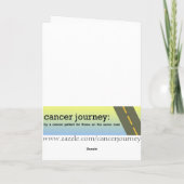 Destruction du cancer en cours Carte de voeux (Dos)