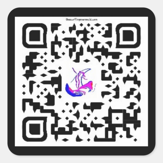 #deSurfendezeemeermin #SWAG@MAGHIE.ORG Vierkante Sticker (Voorkant)