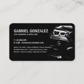 Détail automatique Carte de visite bilingue (Devant)