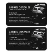 Détail automatique Carte de visite bilingue