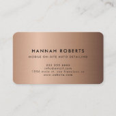 Détail automatique, Carte de visite du logo de rép (Devant)