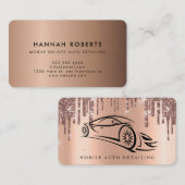 Détail automatique, Carte de visite du logo de rép (Devant / Derrière)