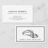 Détail automatique, Carte de visite du logo de rép (Devant / Derrière)