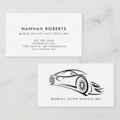 Détail automatique, Carte de visite du logo de rép (Devant / Derrière)