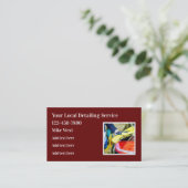 Détail automatique Modèle de carte de visite moder (Debout devant)