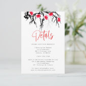 Détail Carte Filiale Florale de la branche de fleu (Debout devant)