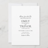 Détail de faire-part de mariage classique (Devant)