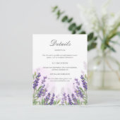 Détail de la carte d'information pour les invités  (Debout devant)