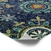 Détail de la décoration florale de la voûte (Coin)