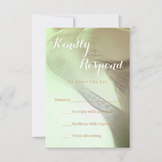 Détail de la fleur romantique RSVP