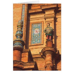 Détail de la statue en céramique sur la Plaza de E