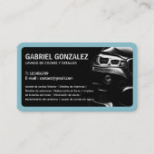 Détail de la voiture Carte de visite bilingue (Dos)