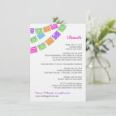 Détail de mariage Papel Picado Encart Multicolore (Debout devant)