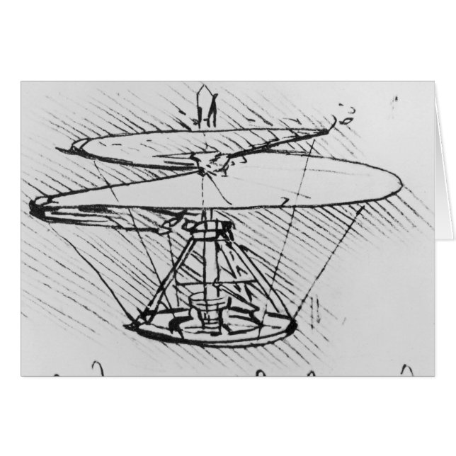 Détail d'une conception pour une machine de vol, (Devant horizontal)