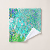Détail élégant d'hydrangea Aqua et Green Limelight (Gant de toilette)