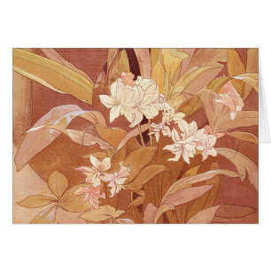 Détail floral Art nouveau d'Alphonse Mucha