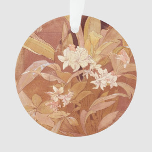 Détail floral Art nouveau d'Alphonse Mucha