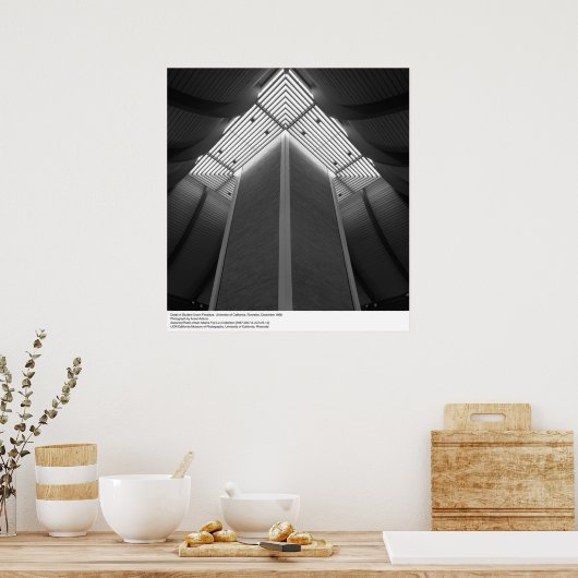 Detail of Student Union Fireplace, UCR, 1966 Poster (Keuken)