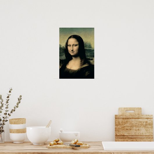 Detail of the Mona Lisa, c.1503-6 Poster (Keuken)