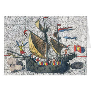 Detail Ortelius Map Magellan Ship Victoria