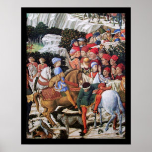 Detail uit Processie van de Magus Melchior Poster