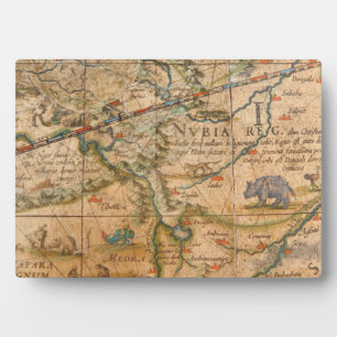 Detail van Afrika van een Wereldbol Fotoplaat