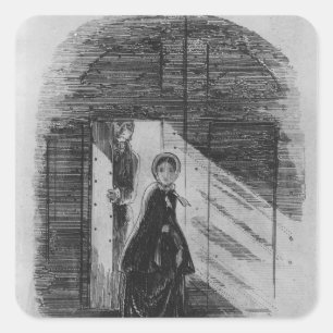 Detail van Amy Dorrit Vierkante Sticker