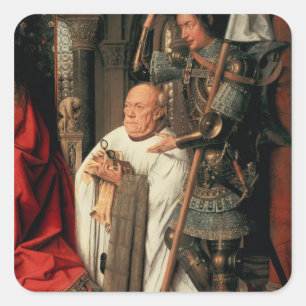 Detail van Canon Joris van der Paele Vierkante Sticker