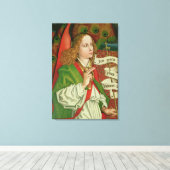 Detail van de Archangel Gabriel Canvas Afdruk (Insitu (Houten vloer))